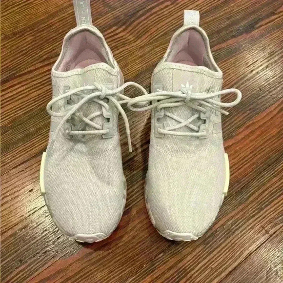 Women’s Sz 7 adidas NMD_R1 Color Splash - Grey Lime W running training sneaker - Picture 2 of 10